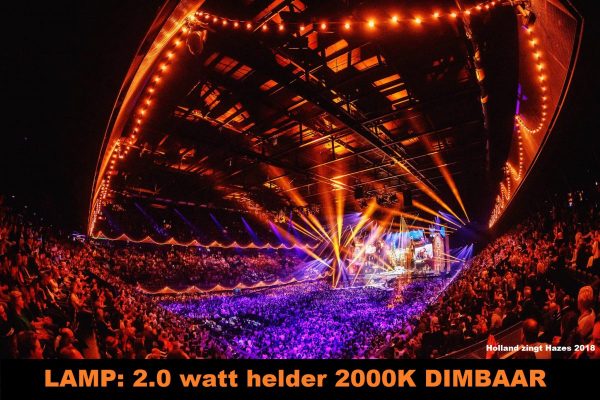 Prikkabel 10 meter 20 heldere warm witte LED lampen - Afbeelding 2