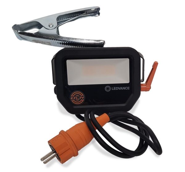 Floodlight LED 20 watt Warm Wit OUTDOOR met zeilklem - Afbeelding 2