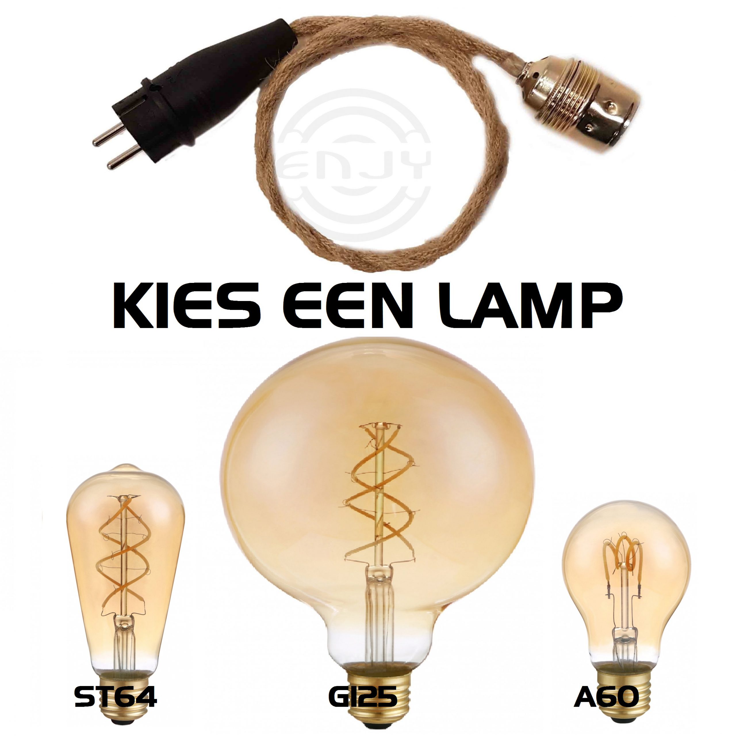 Vintage fitting met LED lamp Sfeerverlichting