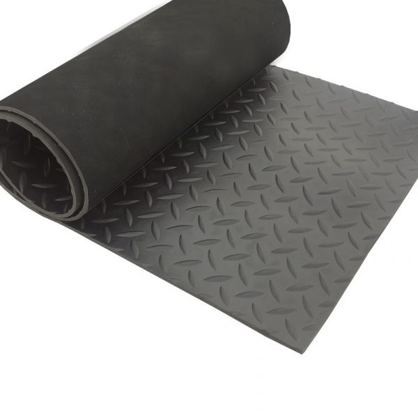 Kabelmat - Rubbermat 0.7 x 5 meter zwart
